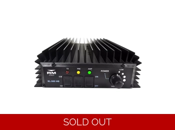 RM KL503HD - 25-30MHz (300W) Linear Amplifier With Preamplifier WITH PWR LEAD